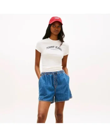 Sort  TJW ESS CHAMBRAY SHORTS EXT-DW0DW22270-1A5