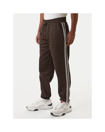 Pantaloni sport barbati,  poliester, maro, negru,