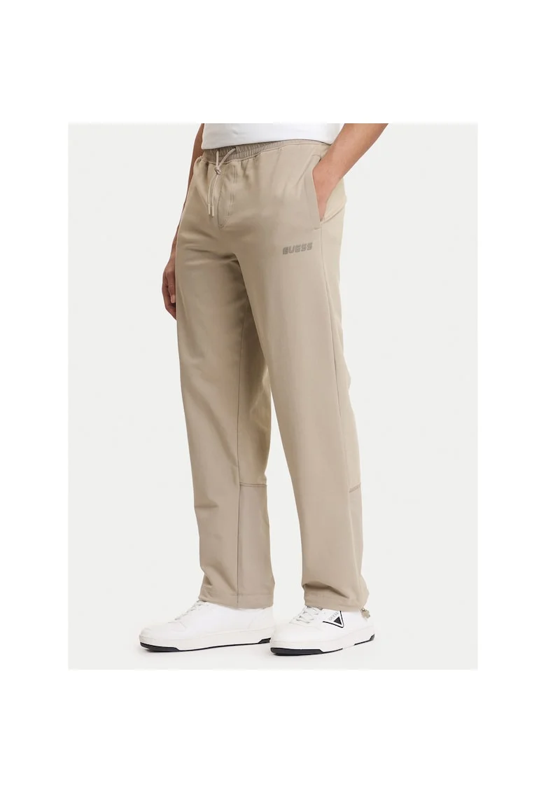 Pantaloni sport barbati,  bumbac, bej, 95% bumbac, 5% elastan