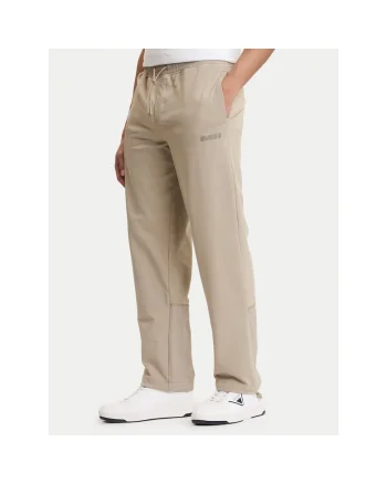 Pantaloni sport barbati,  bumbac, bej, 95% bumbac, 5% elastan