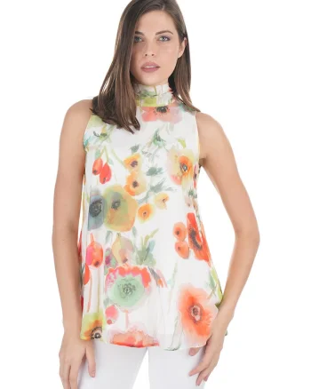 Top din raion cu model floral