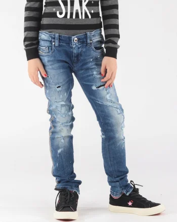 Blugi relaxed fit cu buzunare