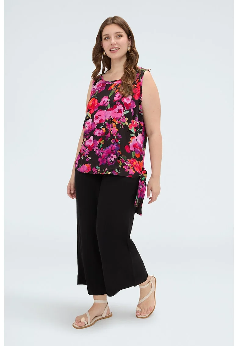 Top cu imprimeu floral, Multicolor