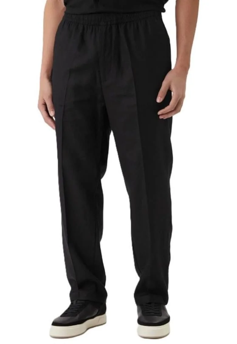 Pantaloni  STRAIGHT LINEN PULL ON PANT-LV04LF619G-UB1