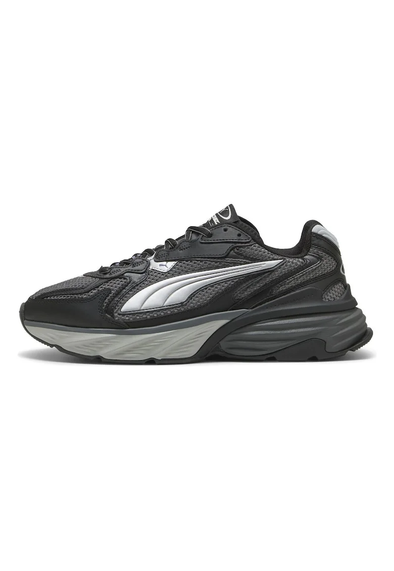 Pantofi sport Fade Nitro din material textil cu garnituri sintetice, Negru