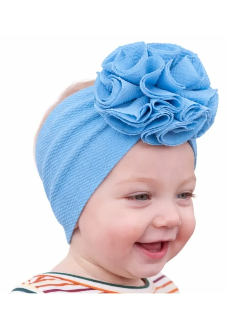 Bentita bleu lata cu floare, Albastru