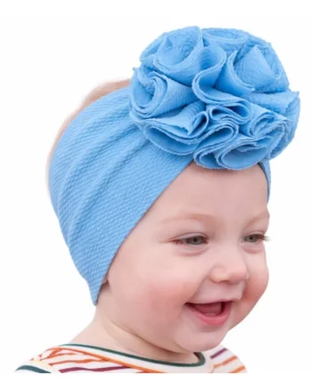 Bentita bleu lata cu floare, Albastru