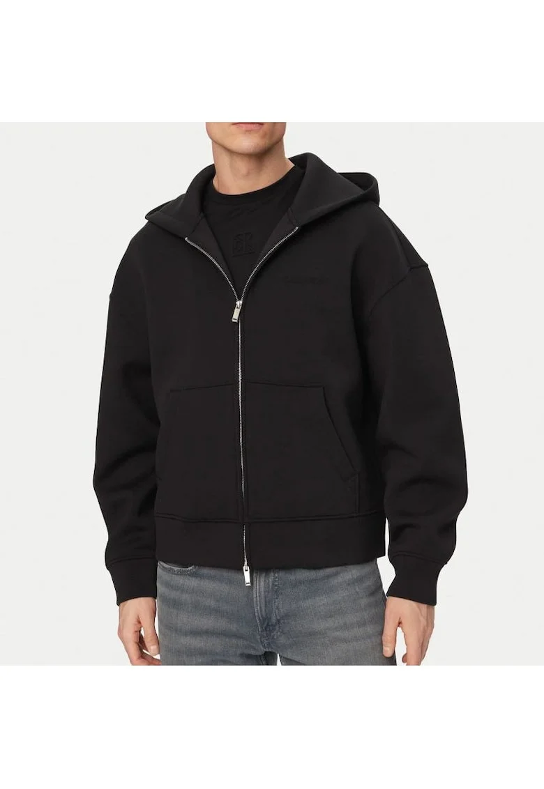 Bluza cu fermoar  COTTON SPACER FULL-ZIP HOODIE-LV04RE218G-UB1