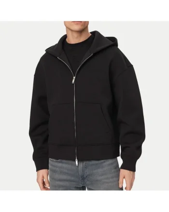 Bluza cu fermoar  COTTON SPACER FULL-ZIP HOODIE-LV04RE218G-UB1