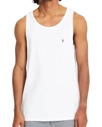 Top alb cu logo discret