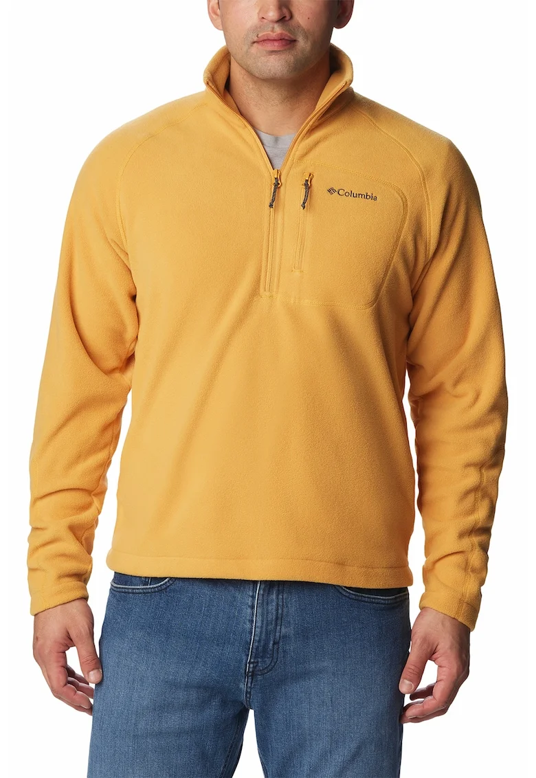 Bluza de trening din fleece, pentru schi Fast Trek III, Galben inchis
