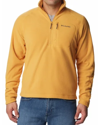 Bluza de trening din fleece, pentru schi Fast Trek III, Galben inchis