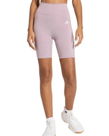 Colanti scurti cu detalii logo, pentru fitness, Lila