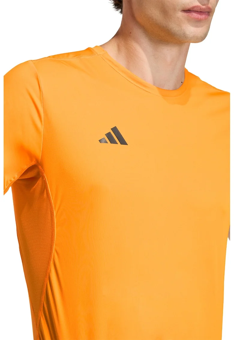 Tricou slim fit pentru alergare Adizero, Portocaliu