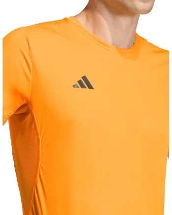 Tricou slim fit pentru alergare Adizero, Portocaliu