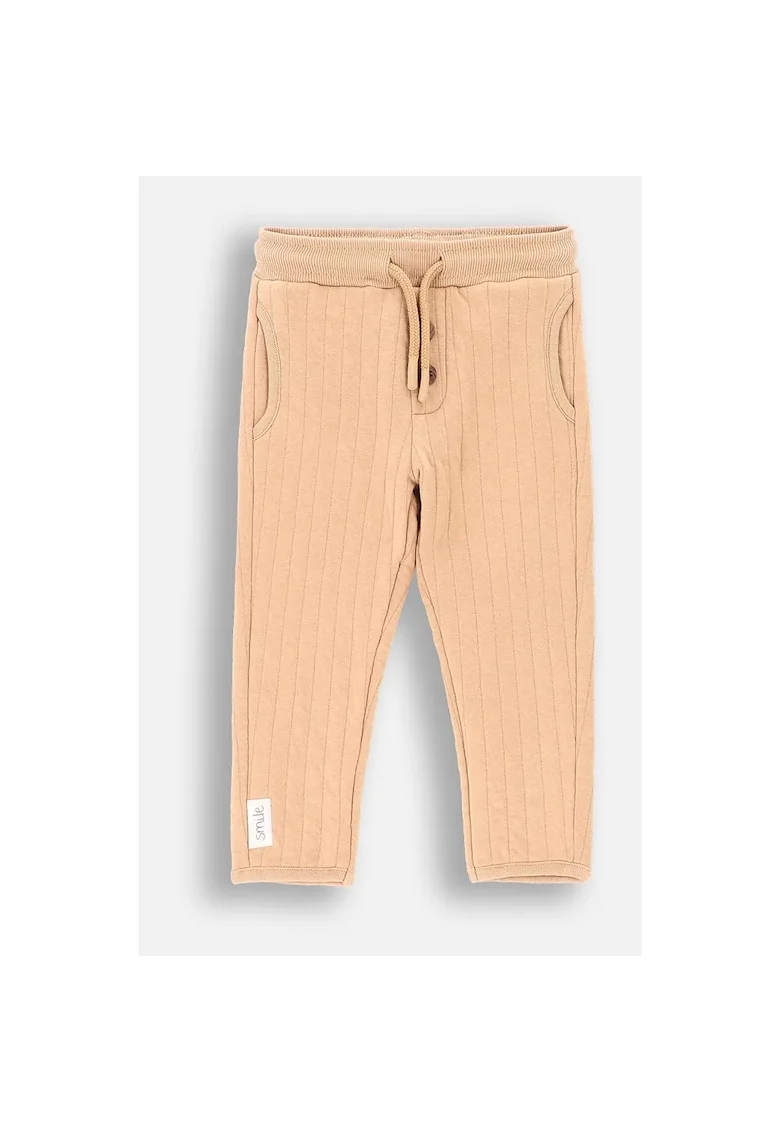 Pantaloni de trening uni cu talie medie