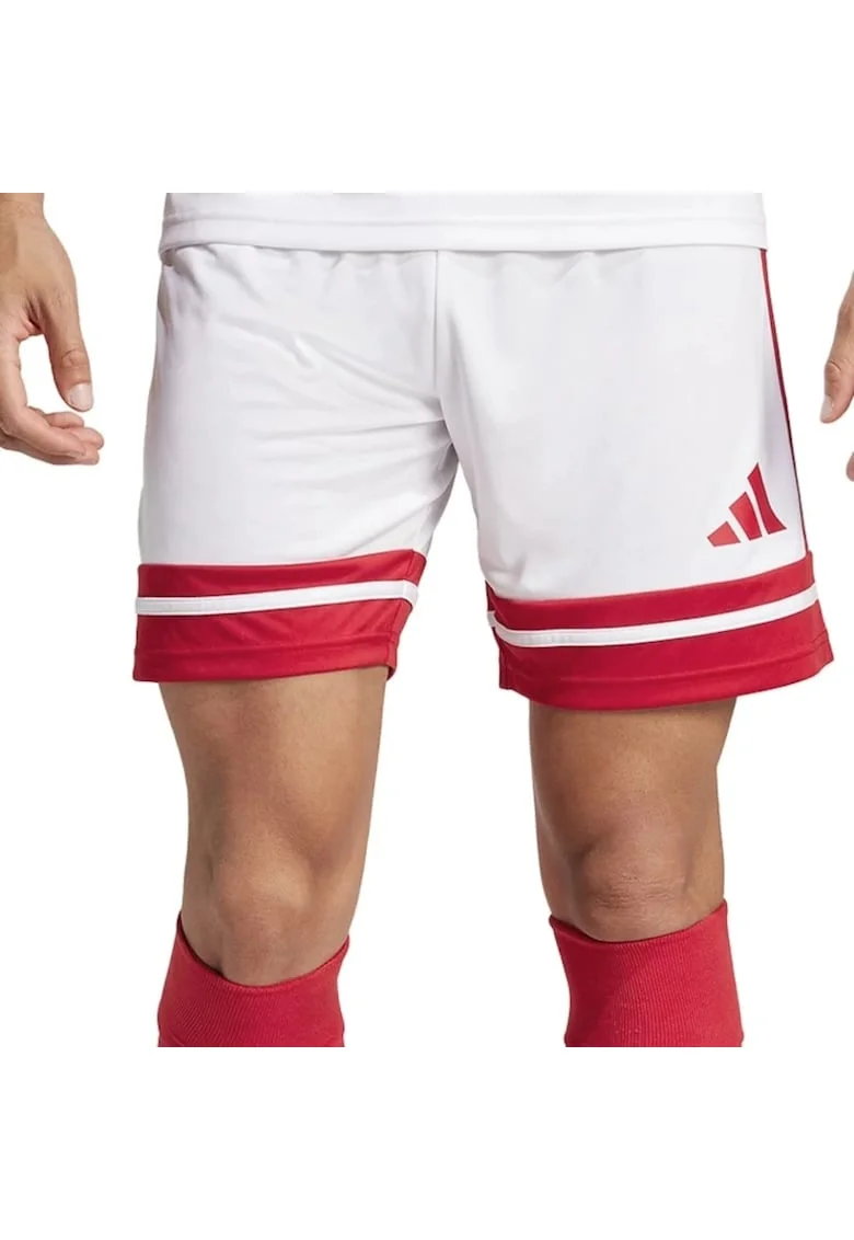 Pantaloni  Squadra 25 barbati, Alb | rosu