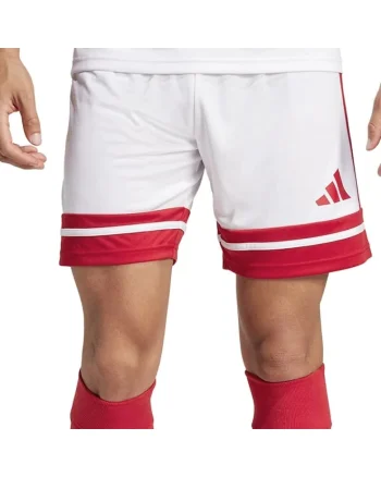 Pantaloni  Squadra 25 barbati, Alb | rosu