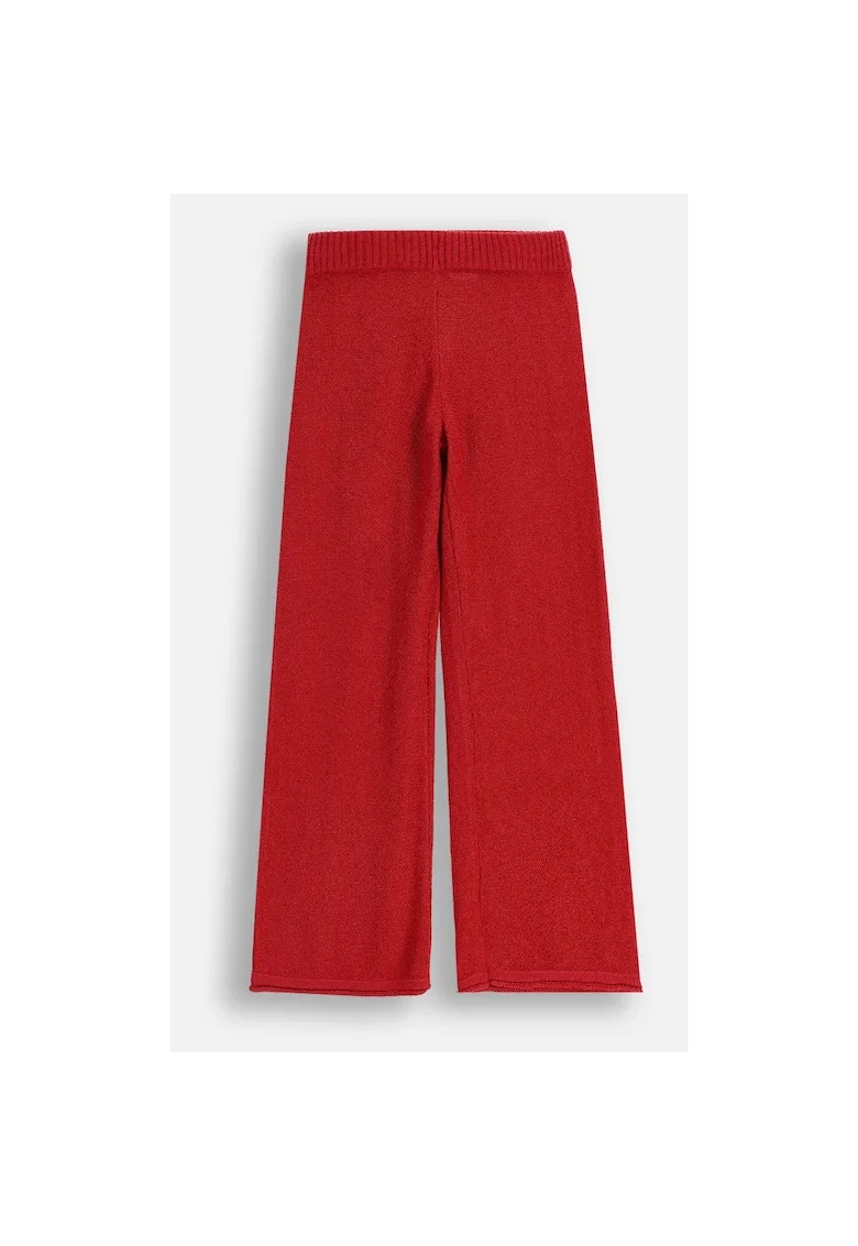 Pantaloni tricotati evazati
