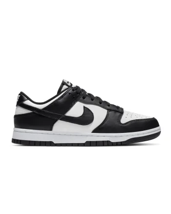 Dunk Low  Piele intoarsa, Alb/Negru
