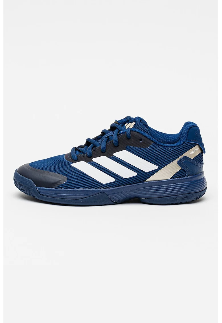 Pantofi Ubersonic cu detalii reflectorizante pentru tenis, Alb/Bleumarin