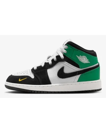 Pantofi sport Air  1 Mid “Black Green” II1254-100, Negru