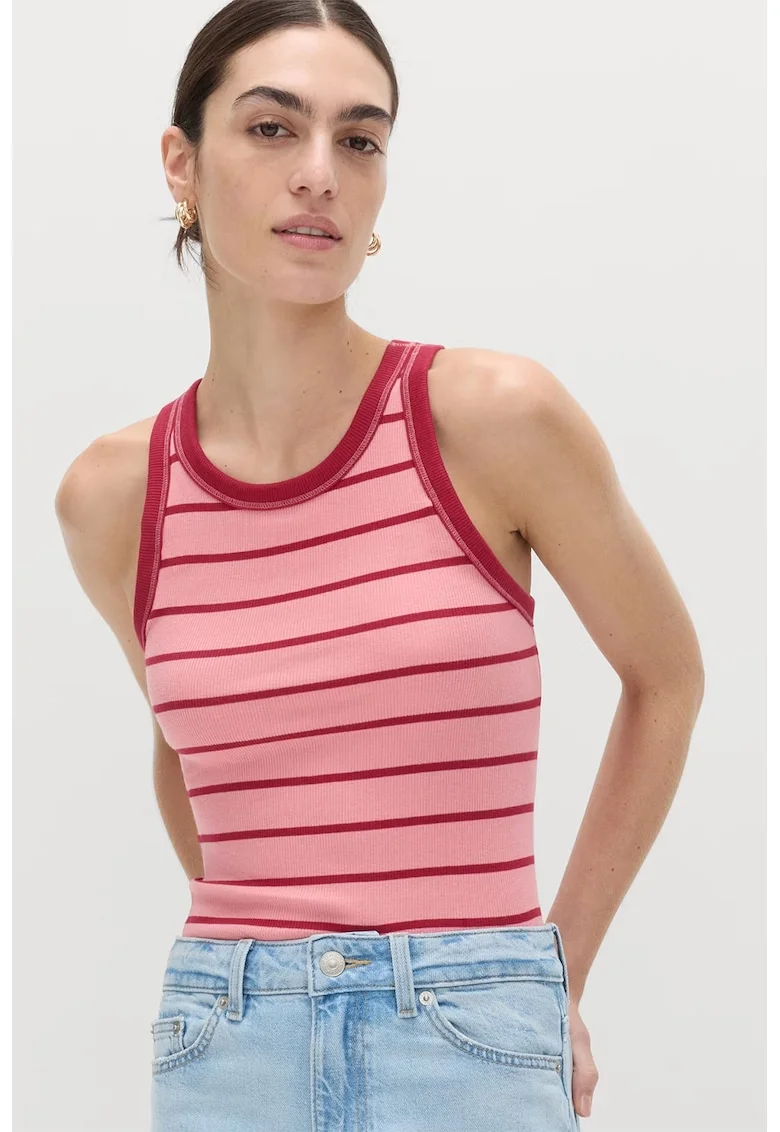 Top cu model in dungi Secret Support™, Roz zmeuriu/Roz