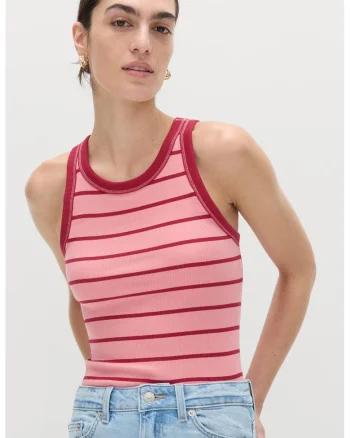 Top cu model in dungi Secret Support™, Roz zmeuriu/Roz