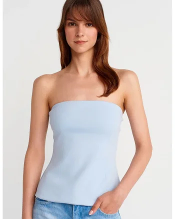 Maiou,  bandeau, elastic, Albastru deschis, bumbac
