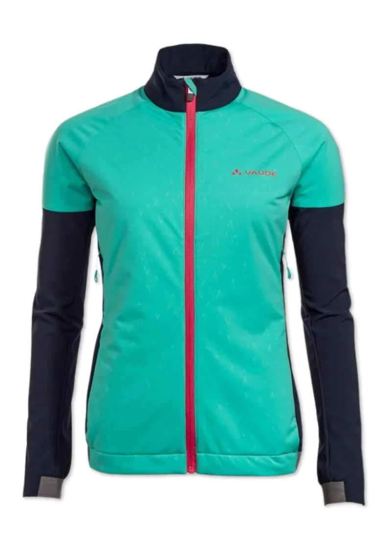 Jacheta de ploaie pentru ciclism  Primasoft II pentru femei, negru, verde, marime