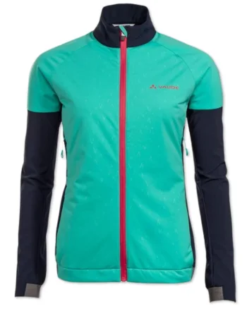 Jacheta de ploaie pentru ciclism  Primasoft II pentru femei, negru, verde, marime