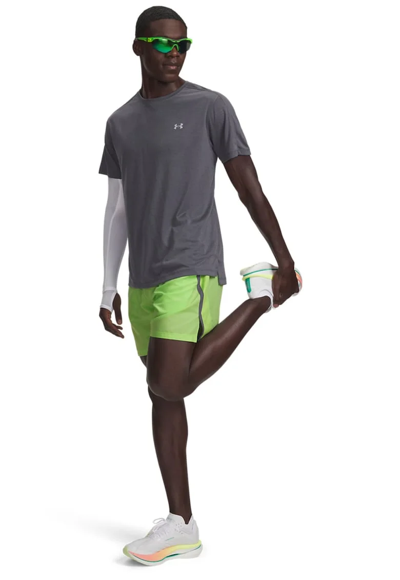 Pantaloni scurti pentru alergare Launch 7'', Verde lime