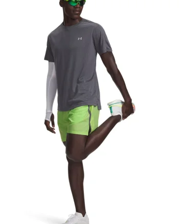 Pantaloni scurti pentru alergare Launch 7'', Verde lime