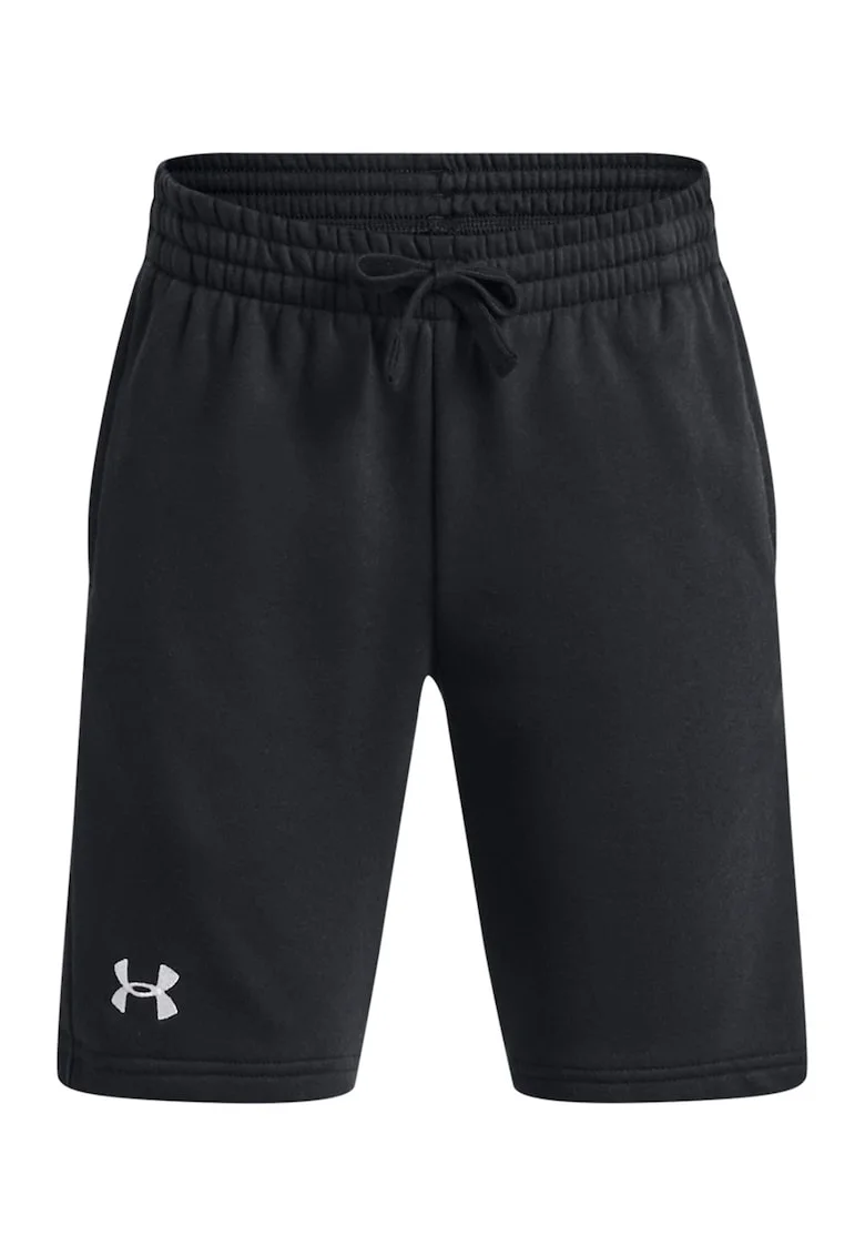 Pantaloni scurti cu logo, Negru