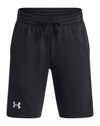 Pantaloni scurti cu logo, Negru