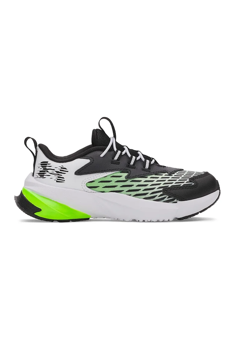 Pantofi Scramjet 7 cu logo, pentru alergare, Alb/Verde/Negru