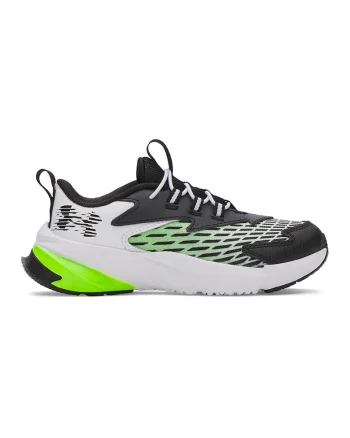 Pantofi Scramjet 7 cu logo, pentru alergare, Alb/Verde/Negru
