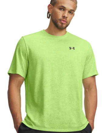 Tricou cu logo, pentru fitness Tech Tee Pixelate, Verde lime