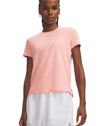 Tricou slim fit cu slituri laterale, pentru fitness Vanish, Nude rose