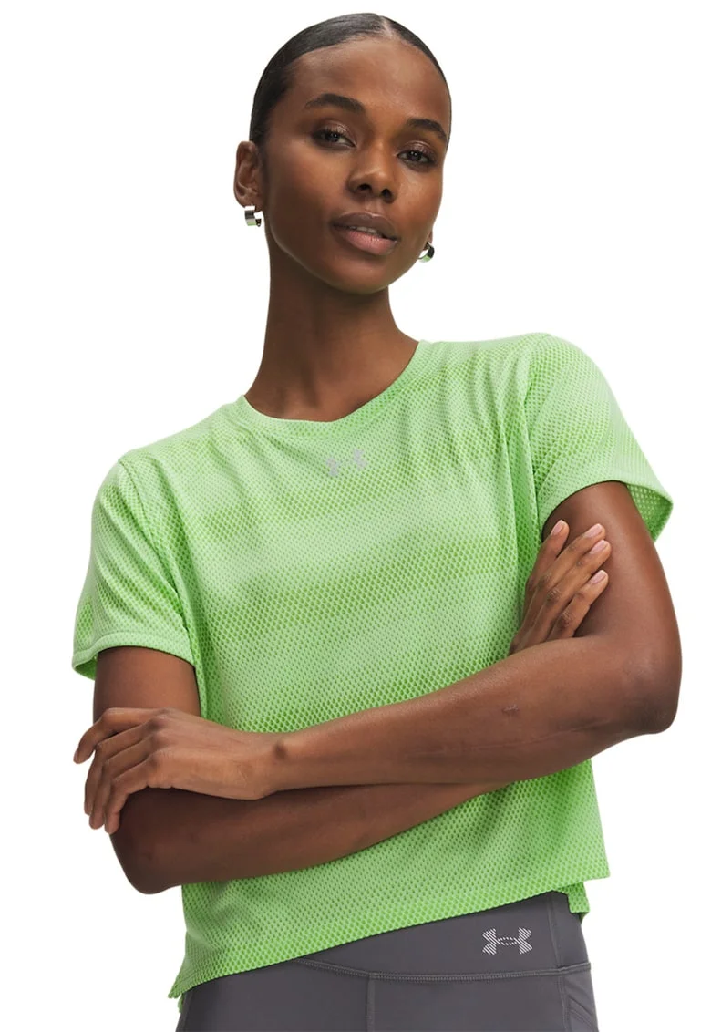 Tricou lejer pentru alergare Velociti, Verde lime