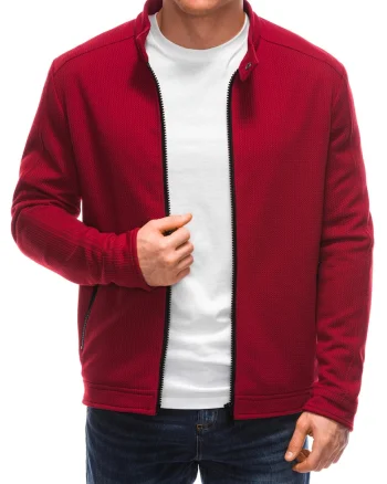 Jacheta regular-fit cu fermoar