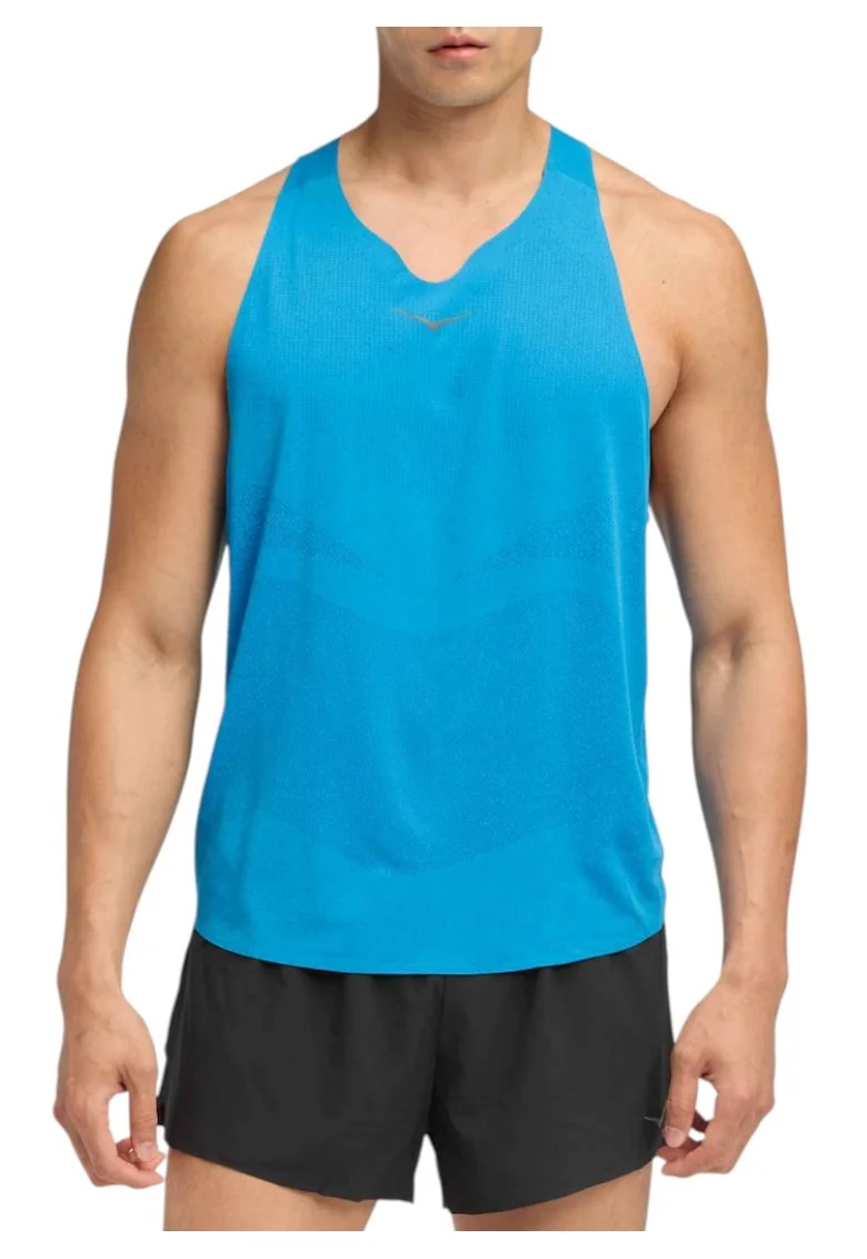 Maiou alergare barbati,  Race Singlet FW 2025, Albastru