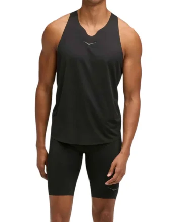 Maiou alergare barbati,  Race Singlet FW 2025, Negru