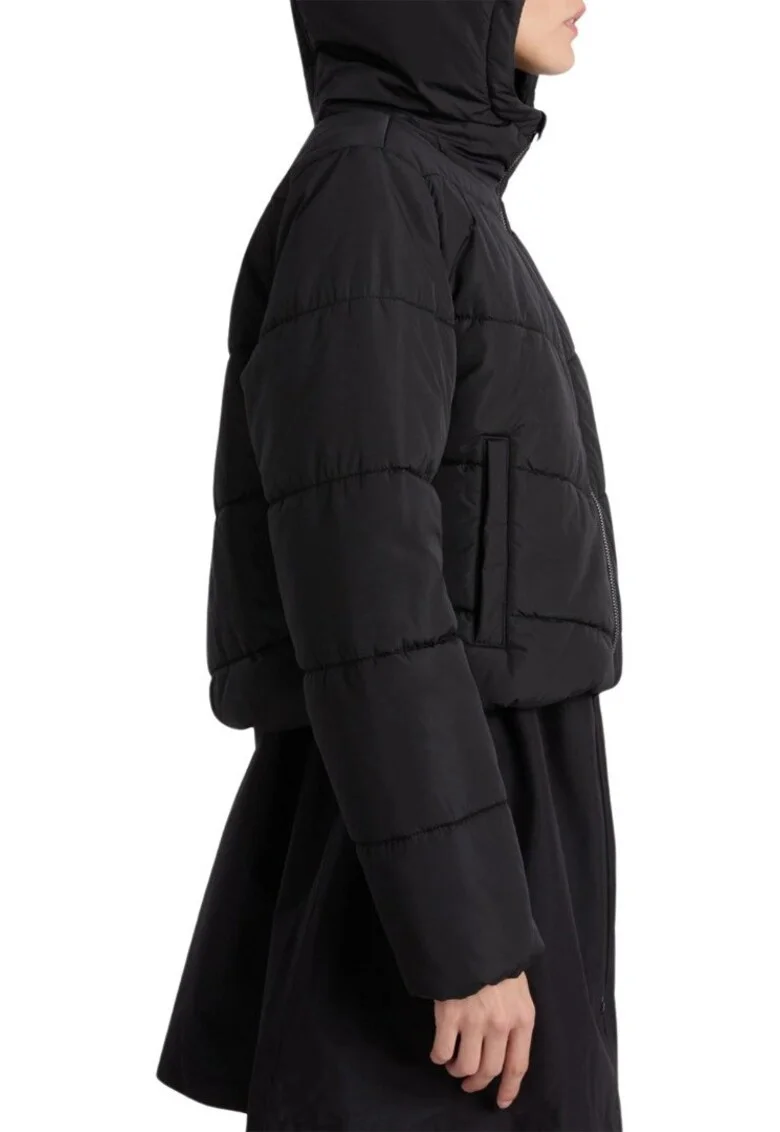 Geaca  MTE FOUNDRY CROP PUFF HODDED W Neagra,