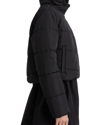 Geaca  MTE FOUNDRY CROP PUFF HODDED W Neagra,