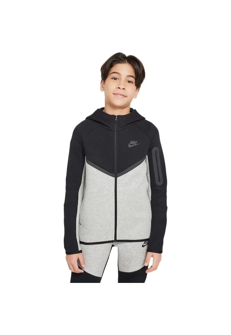 Hanorac  Tech Fleece FZ - PD 50371, Negru/Gri