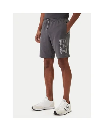 Pantaloni scurti sport barbati,  bumbac, gri