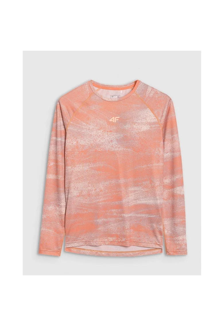 Tricou ciclism femei  maneca lunga, uscare rapida, portocaliu