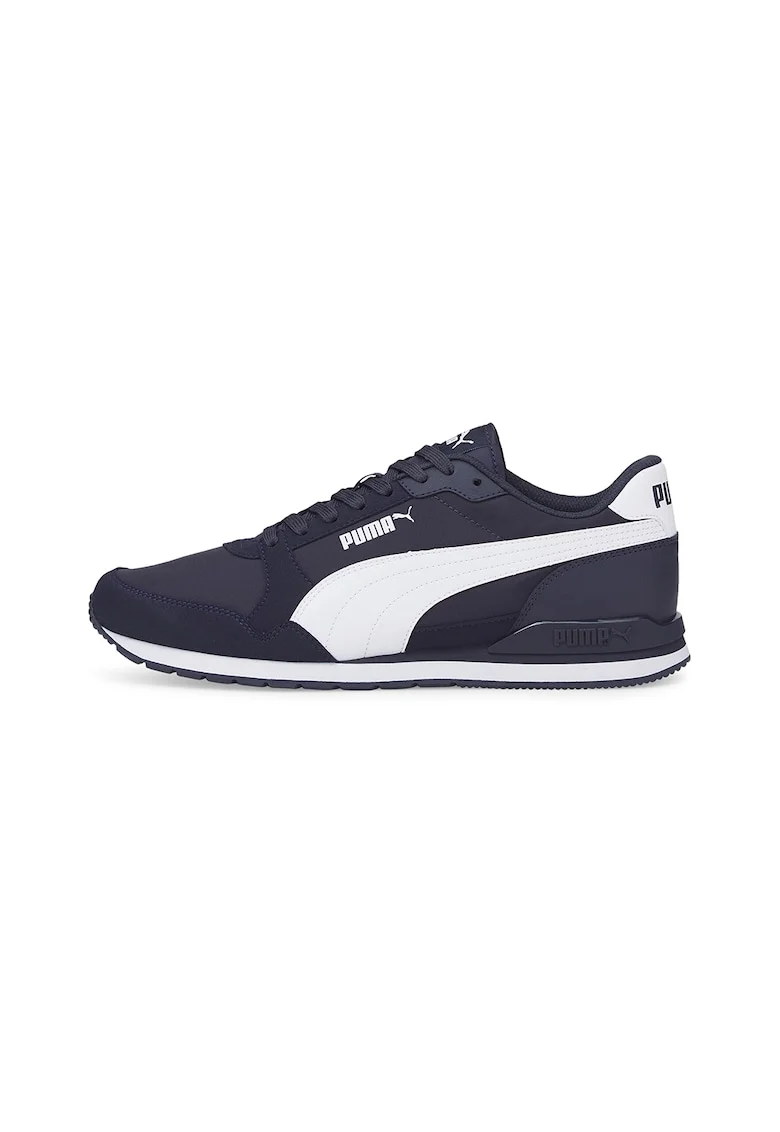 Pantofi sport unisex de piele ecologica si material textil ST Runner v3, Bleumarin