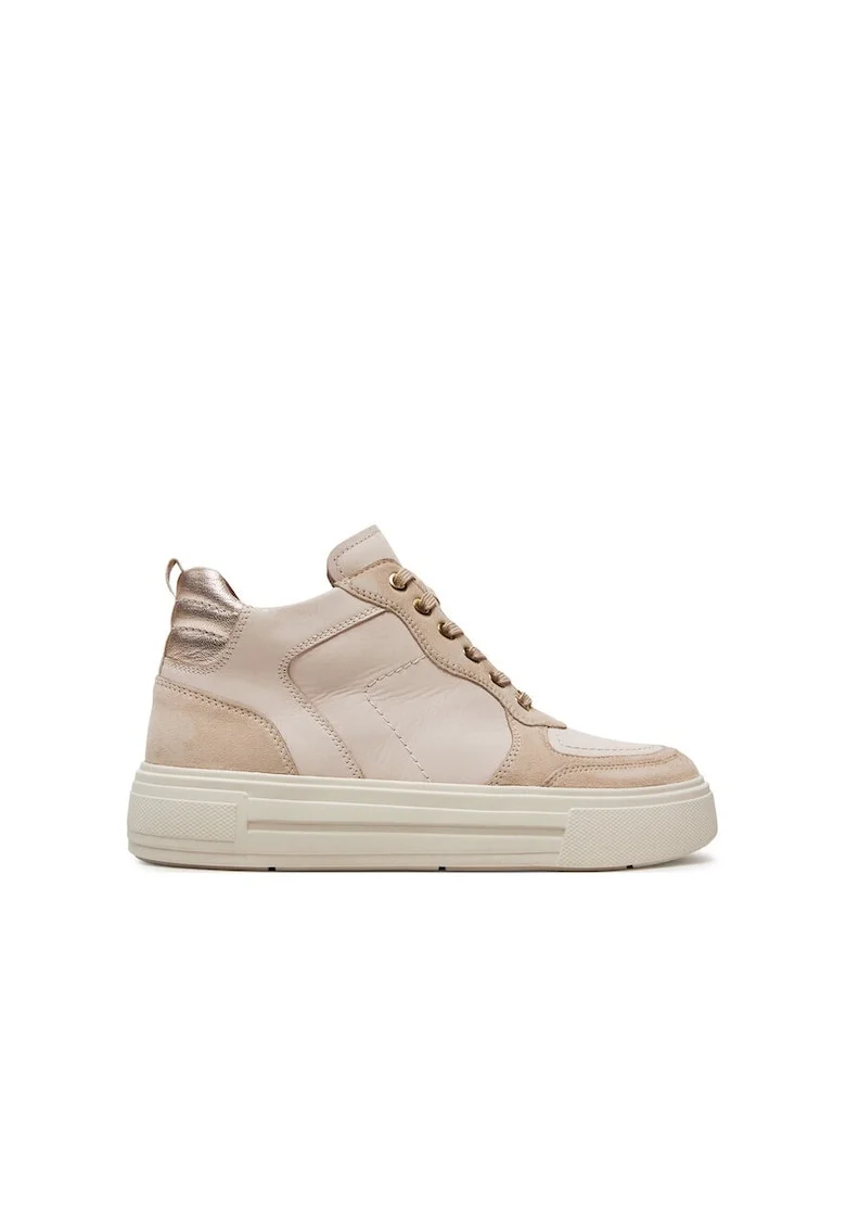 Pantofi sport dama,  304315, Piele naturala, Alb